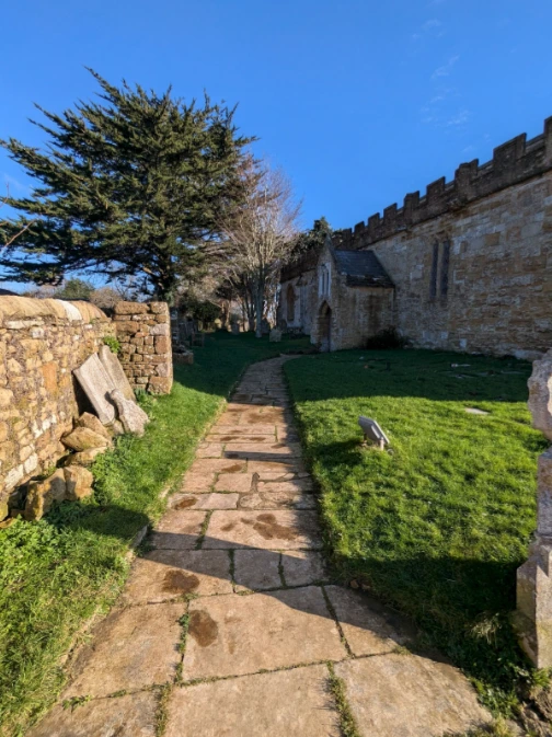 Stone Path in Church Yard