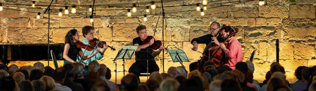 Live ensemble in Tithe Barn